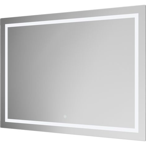 Hazeltine 1000mm x 700mm Illuminated Dimmable LED Mirror with Touch Sensor (1/5)