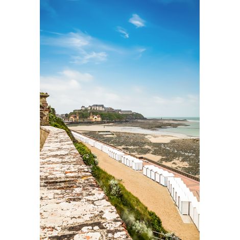 Tableau sur toile vue pointe du Roc 80x120 cm - Impression sur Toile Murale Décorative - Image imprimée en HD sur Toile - Toile sur Châssis en Bois FSC - Fabriqué en France (1/5)