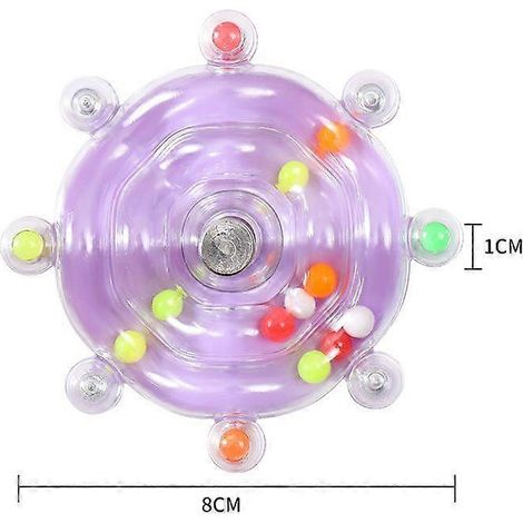 Interactive Bird Spinner Toy Colorful Beaded Cage Attachment for Small Birds Educational Enrichment for Parakeets, Cockatiels, Lovebirds & Conures (1/5)