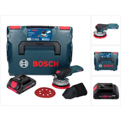 Bosch GEX 18V-125 Professional Akku Exzenterschleifer 18 V 125 mm Brushless + 1x ProCORE Akku 4,0 Ah + L-BOXX - ohne Ladegerät