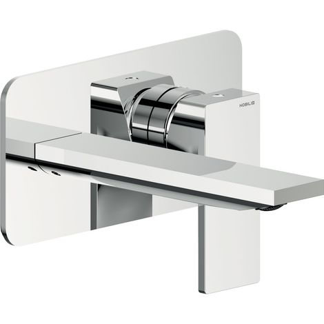 Parte esterna per miscelatore lavabo ad incasso senza scarico Nobili serie Seven SE124198CR  Cromato - Ottone