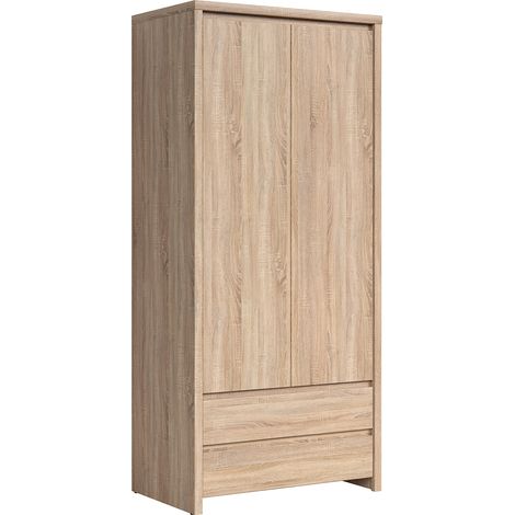 Armadio 2 ante 2 cassetti Soren marrone 200,5cm (1/5)