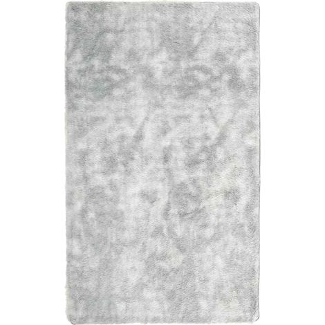 Tapis Navara à poils longs, gris argenté, 60 x 100 cm (1/5)
