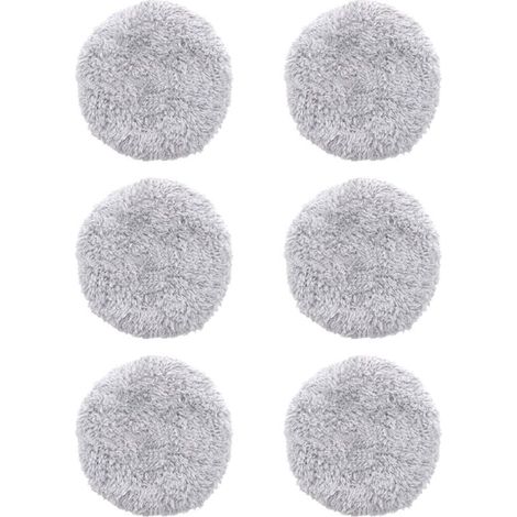 ZVD-6 pieces de remplacement de chiffon de vadrouille lavable pour HOBOT 168/188 Robot de nettoyage de vitres tampons de vadrouille en microfibre accessoires reutilisables,modele:Gris 6 PCS -,de DEBUN (1/4)