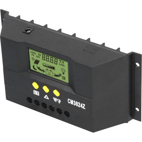 CM3024Z PWM-Solarladeregler mit LCD-Display, intelligenter Solarmodulregler, 12 V, 24 V, 20 A (1/5)