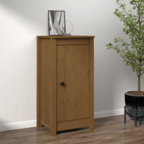 Sideboard Honigbraun 39x35x80 cm Massivholz Kiefer (1/5)