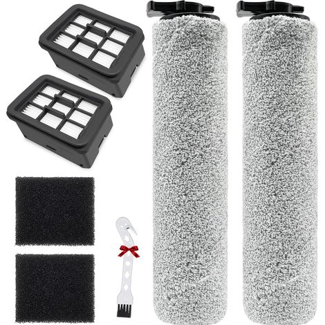 accessoires pour BISSELL CrossWave HF3 3598N Pièces de rechange pour aspirateur eau et poussière, 2 brosse rotative + 2 filtres Hepa + 1 brosse (1/5)