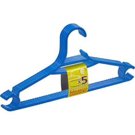 Perchas económicas azul, 5 uds