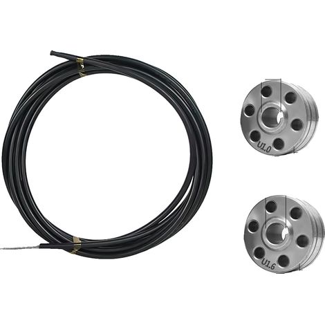 Tube d'alimentation de fil, matériau en aluminium, longueur de 5 mètres, compatible avec les machines de soudage laser, diamètre intérieur 1,2 mm, diamètre extérieur 6 mm (1/5)
