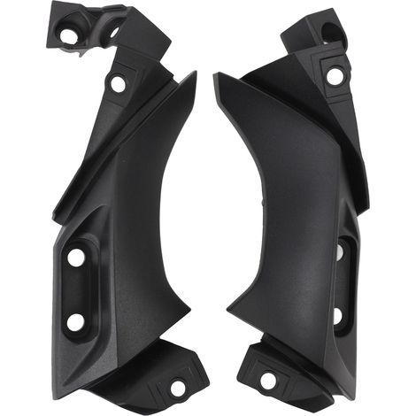 Zweiteilige Seitenabdeckung für den Motorradrahmen. Robuste Konstruktion, passgenau, schwarzes ABS für YZF-R1 2004–2006. (1/4)