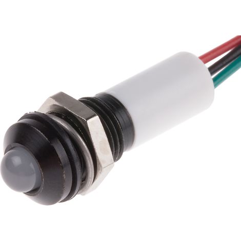 Voyant LED lumineux RS PRO, dia. 8mm, 24V c.c., IP67 ( Prix pour 1 )
