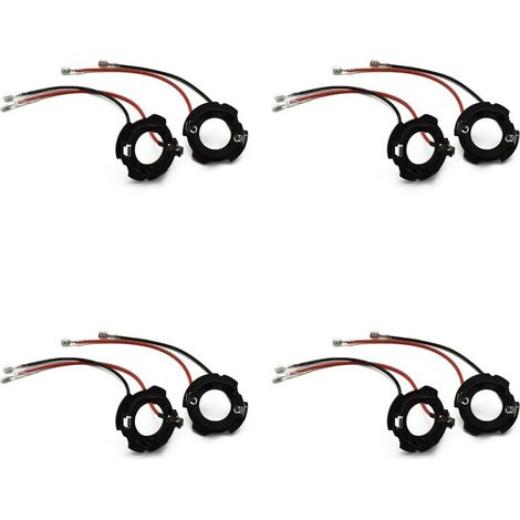 Adattatore LED H7 con cablaggio per supporti fari MK5 5, set da 8 pezzi, serie D119A
