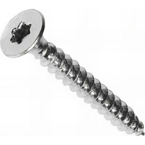 Vis bois tête fraisée Torx 4 x 45 mm Zinguée blanc - Boite de 500 pcs - VAFX0404502B