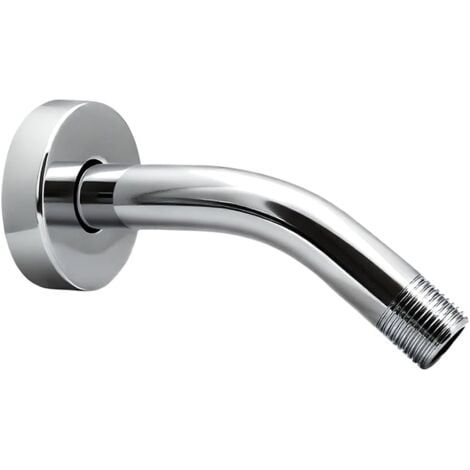 15 cm ausziehbarer Duscharm, kompatibel mit festen Bad-Duschköpfen, aus massivem, verchromtem Edelstahl. (1/5)