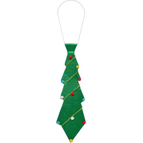 Cravate de Noël adulte forme sapin H. 40 cm - Feeric lights & christmas (1/2)