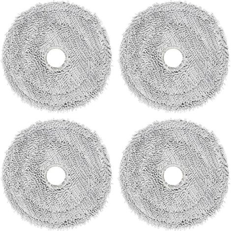 serpillières Accessoires pour Ecovacs Deebot Mini rechange aspirateur robot,serpillières en microfibre,Lavable et réutilisable -4Pièces