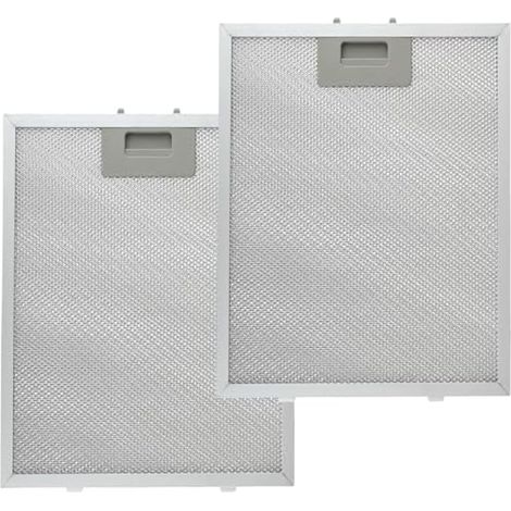 2 pièces Filtres de hotte 5 couches, 320mm x 260mm, Filtre universel en aluminium à mailles, Filtre à graisse métallique pour hotte, compatible avec de nombreuses grandes marques (1/5)