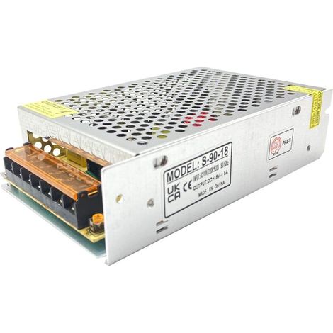 Alimentatore switching per luci LED da 18 V 5 A 90 W, driver per display LED DC18V 5A 90W (1/5)