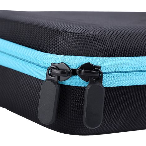 Aufbewahrungsbox für Diamantmalerei mit 30 Fächern – Aufbewahrungsbox für Zubehör – Nylon und PP – Maße: 22 x 17,5 x 7 cm – Blau (1/5)
