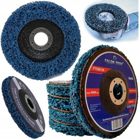 Disco abrasivo no tejido para óxido, pelo negro, amoladoras, 125 mm (1/5)