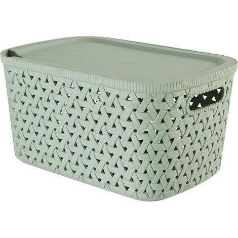 Cesta de almacenamiento de polipropileno color menta Tressy de 6,7 l (1/2)