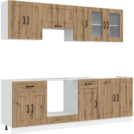 Maison Exclusive - Ensemble d'armoires de cuisine 8 pcs Kalmar bois d'ingénierie (1/5)