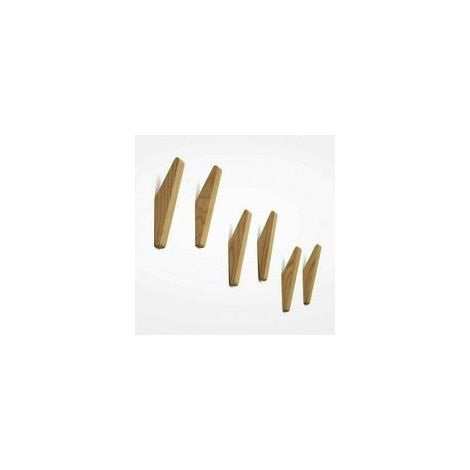 Lot de 6 patères bois vintage, patères bois, capacité de charge 5kg, patères murales, patères peignoir, patères chapeau, patères, patères multi-usages, patères clés (1/5)