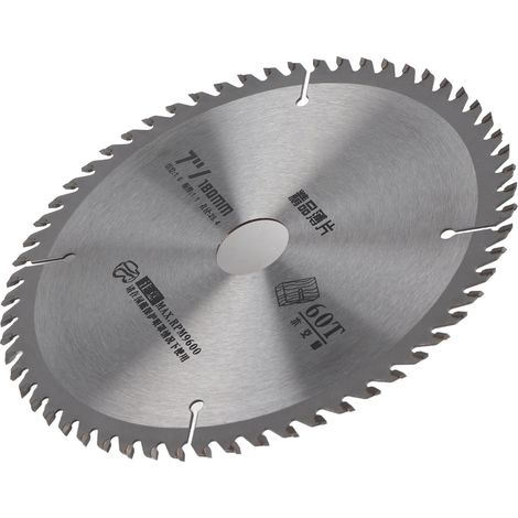 Lame de scie circulaire en acier rapide, disque de coupe de 18 cm pour le travail du bois et le plastique (1/5)