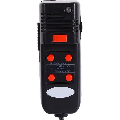 Leistungsstarke 300-dB-Sirene für Pkw und Transporter, Megafon mit PA-Lautsprecher und Mikrofon