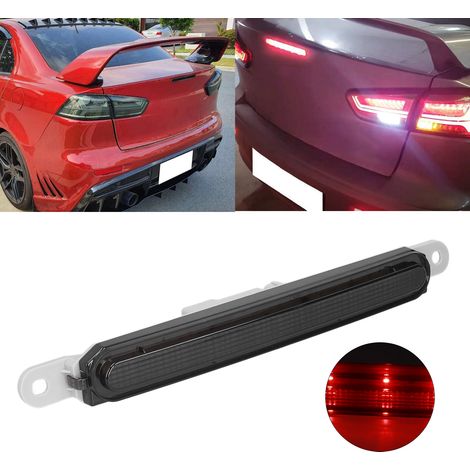 GARRYFIZH Feu Stop Arrière Haute Montage 8334A08 ‌Pour Mitsubishi Lancer Evolution X‌ 2008-2017 - ‌Remplacement Noir LED‌