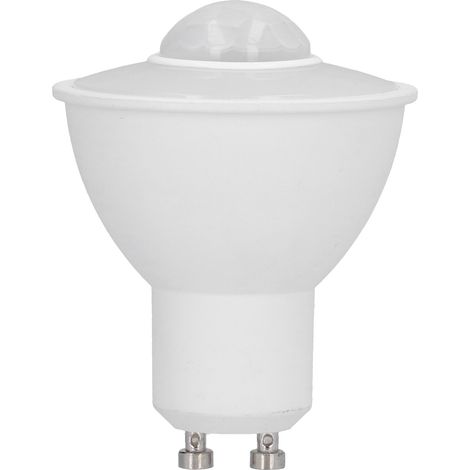 GU10 5W 500LM Infrarot-LED-Lampe mit Bewegungsmelder, weißes Licht 100-240V, für Decke und Flur (1/5)