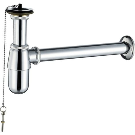 Siphon anti-odeurs Aloni, laiton chromé, 32 cm de diamètre (1 1/4 po) (1/4)