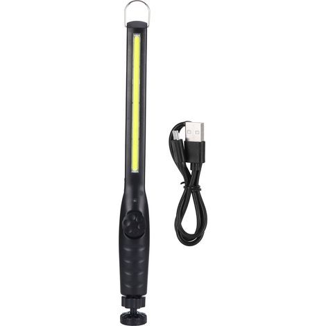 Lampe de travail COB rechargeable USB, éclairage de réparation à intensité variable sans palier, base magnétique multifonction (1/5)