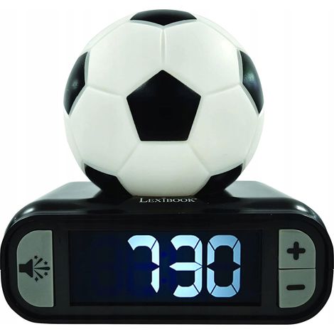 RELOJ DESPERTADOR DIGITAL CON LÁMPARA DE NOCHE, FÚTBOL Y EFECTOS DE SONIDO RL8 1 unidad. (1/4)