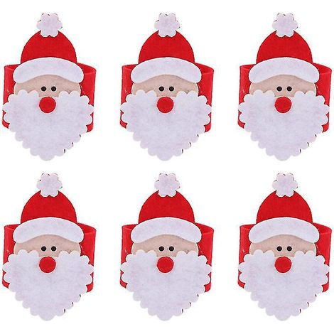 8 ronds de serviette de Noël