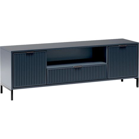 AX LIVING TV Lowboard Berlinette 4, 165,3 cm breite – Modern in Indigo
