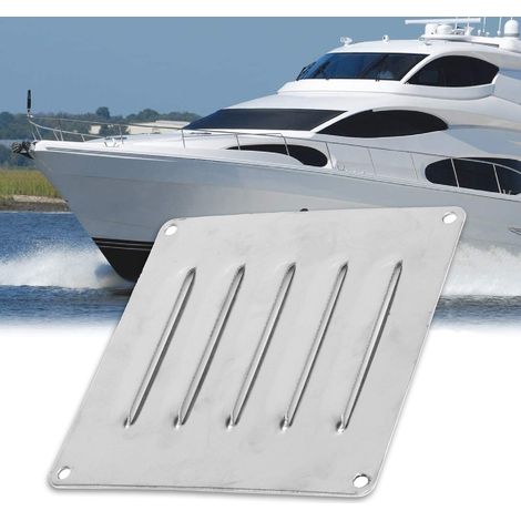 Panneaux/grilles de ventilation carrés en acier inoxydable marin, accessoires d'accastillage marin (1/5)