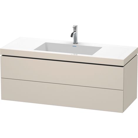 Duravit L-Cube c-bonded Ensemble suspendu, 2 tiroirs, sans