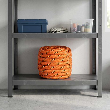 vidaXL Cuerda multiusos 20 mm 25 m Naranja PP 2400 kg Carga máx. (1/5)