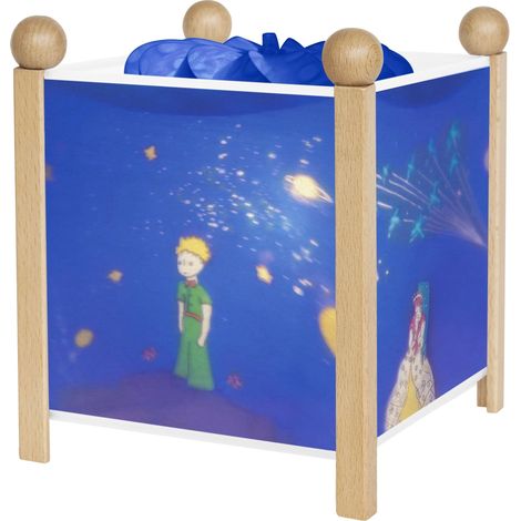 Veilleuse - Lanterne Magique - Cadeau Enfant - Lumière rassurante - Couleur Bois Naturel - Ampoule 12V 10W inclue - Prise Elec. EU (1/4)