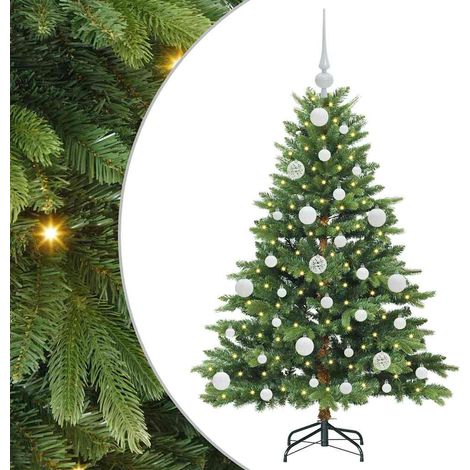 Künstlicher Weihnachtsbaum mit 150 LEDs Grün 120 cm PE und PVC vidaXL
