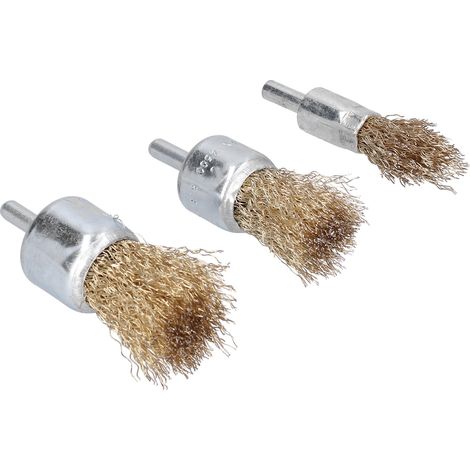 9 Brosse Metallique Set avec Tige pour Meuleuse Electrique, Polissage et Nettoyage (1/5)