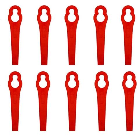 Lot de 100 lames rechange pour coupe-bordure en plastique, accessoires coupe-bordures, plastique (C) - (1/5)