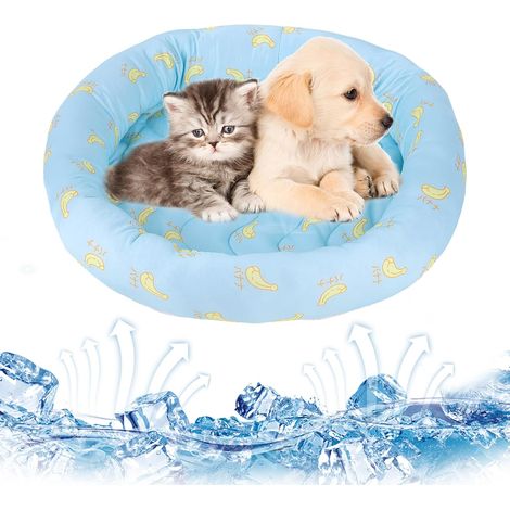 45cm Tapis Rafraichissant, Tapis Rafraichissant Animaux,Coussin Rafraichissant pour Chien,Rose (1/5)
