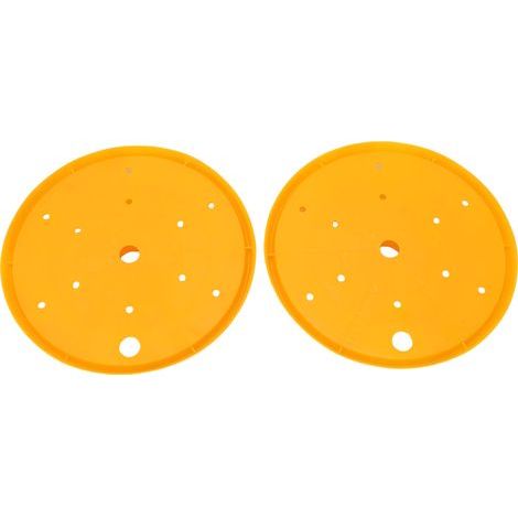 Rosvola Pot de fleurs rond avec trous de drainage, utilise moins de terreau pour le jardinage intérieur et extérieur, amovible 25,4 cm. (1/5)