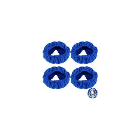 Lot de 4 housses de masque pour masques complets – Doux coussin en nylon et spandex – Réduit les marques rouges sur le visage – Lavables et respirantes (1/5)