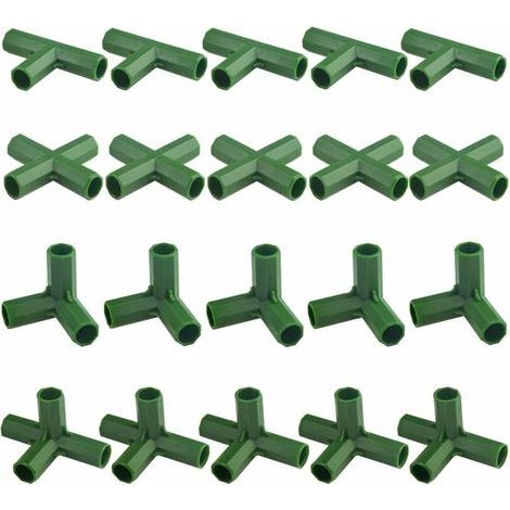 Lot de 20 connecteurs de cadre de jardinage 11 mm Matériau PP durable Pour serres et plantes grimpantes Assemblage rapide (1/5)