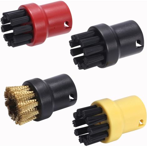 Set mit 4 Borstenbürsten für Handwerkzeuge für Kärcher Dampfreiniger SC1/SC2/SC3/CTK10/CTK20 (1/4)