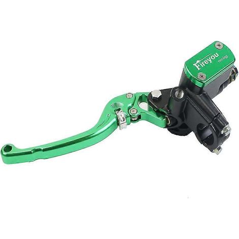 Levier CNC pour moto, piston de 14 mm, maître-cylindre de frein, pompe d'embrayage hydraulique pour scooter Vespa Yamaha MXS125 - Vert gauche (1/5)