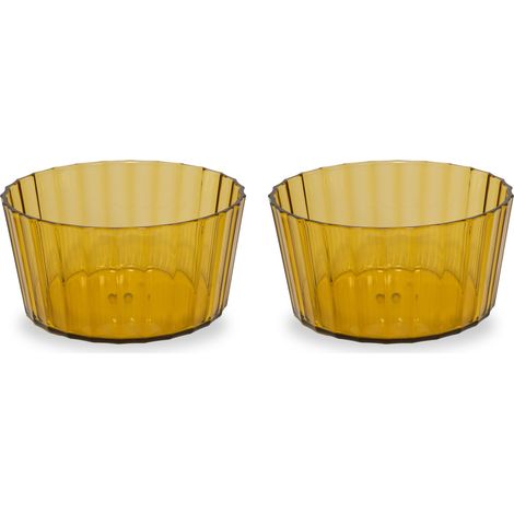 WD LifeStyle Set 2 Coppette in Acrilico 490 Ml Ambra (1/2)
